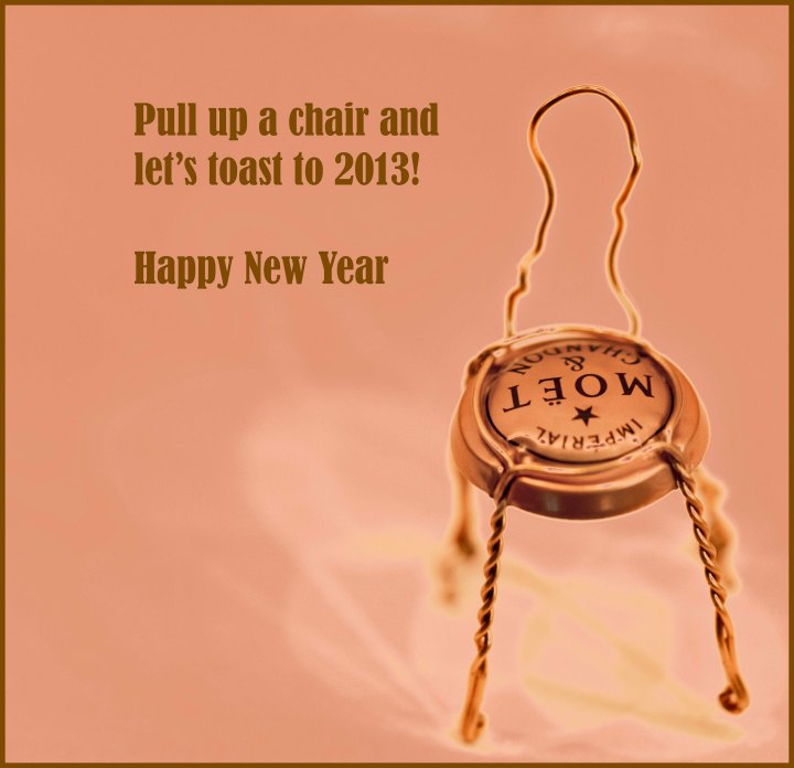 new years eve champagne cap recycled